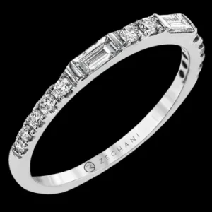 Zeghani ZR1602 Wedding Set in 14k Gold with Diamonds