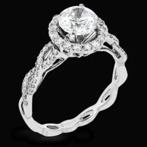 Zeghani ZR1466 Wedding Set in 14k Gold with Diamonds