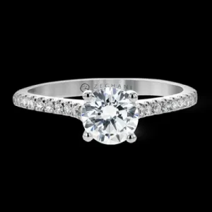 Zeghani ZR1517 Wedding Set in 14k Gold with Diamonds
