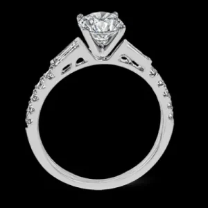 Zeghani ZR1602 Wedding Set in 14k Gold with Diamonds