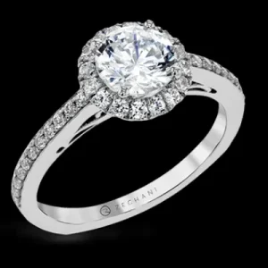 Zeghani ZR25PVER Wedding Set in 14k Gold with Diamonds