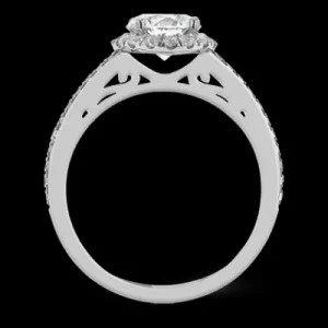 Zeghani ZR25PVER Wedding Set in 14k Gold with Diamonds