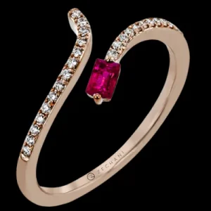 Zeghani ZR2127-R Right Hand Ring in 14k Gold with Diamonds