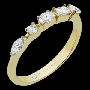 Zeghani ZR2353-Y Right Hand Ring in 14k Gold with Diamonds