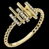Zeghani ZR2063-Y Right Hand Ring in 14k Gold with Diamonds